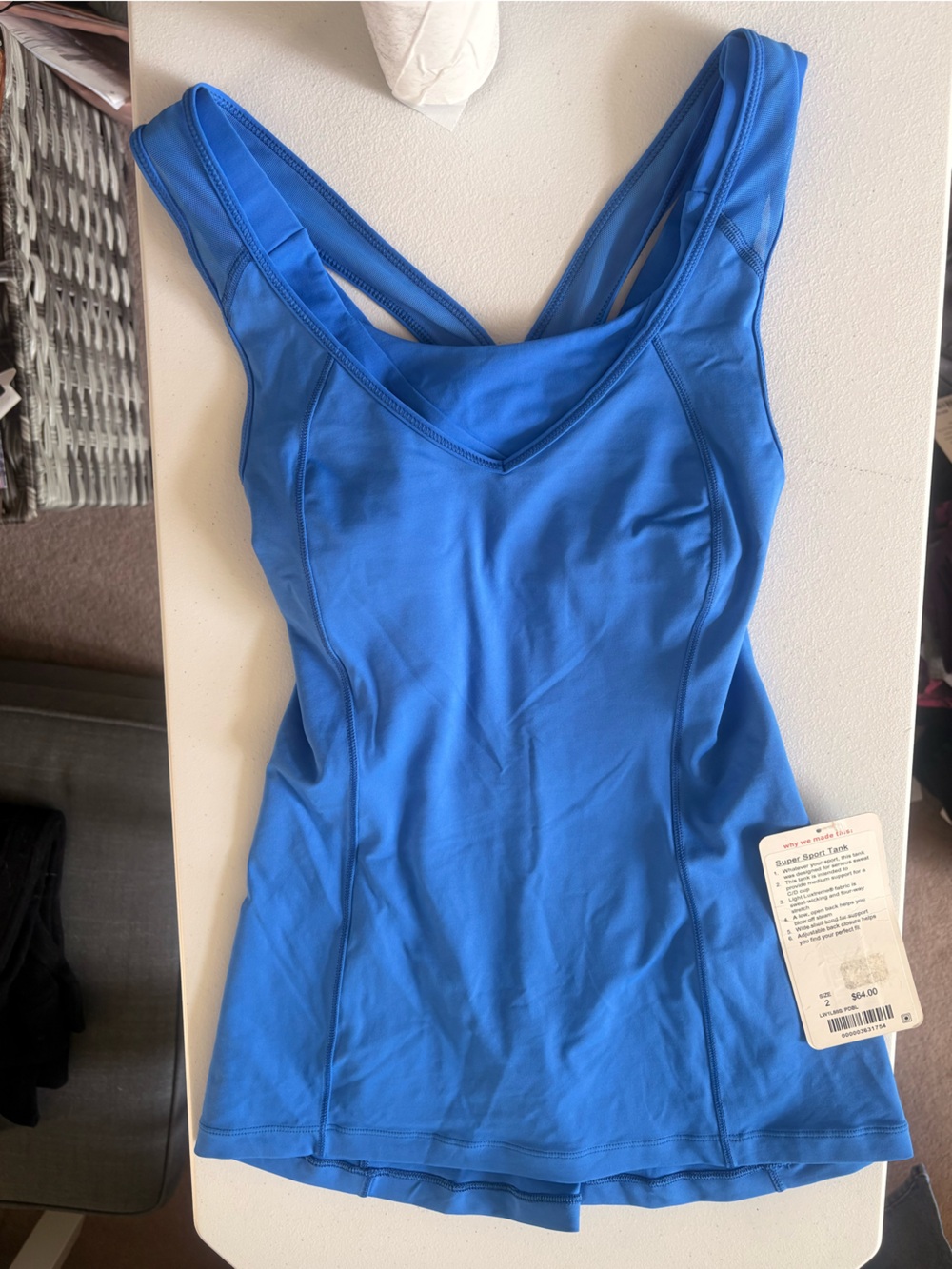 lululemon athletica Blue Tank Top